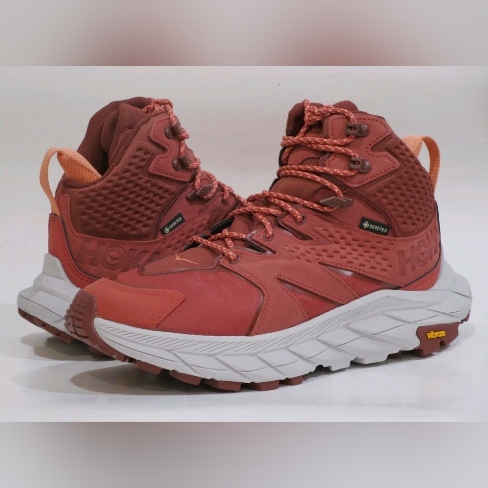 Hoka One One Anacapa 2 GORE-TEX Mid Hot Sauce Shifting  Womens Shoes